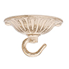 Embossed Ceiling Hook in Old Ivory