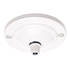 Georgian Ceiling Rose with Cable Grip in Matt White 