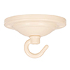 Georgian Ceiling Rose with Hook in Plain Ivory