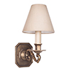 Single Gainsborough Wall Light in Antiqued Brass