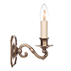 Single Gainsborough Wall Light in Antiqued Brass