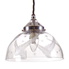 Ashurst Cut Glass Pendant Light in Nickel