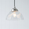 Ashurst Cut Glass Pendant Light in Nickel