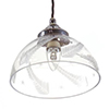 Ashurst Cut Glass Pendant Light in Nickel