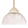 Ashurst Cut Glass Pendant Light in Plain Ivory