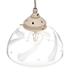 Ashurst Cut Glass Pendant Light in Plain Ivory