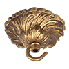 Rococo Ceiling Hook in Old Gold