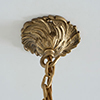 Rococo Ceiling Hook in Old Gold