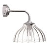Octavia Fluted Bathroom Wall Light With Keats Arm in Nickel