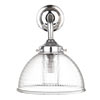 Hartley Bathroom Wall Light With Eliot Arm in Nickel