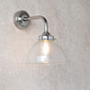 Hartley Bathroom Wall Light With Eliot Arm in Nickel
