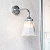 Fisher Bathroom Wall Light With Eliot Arm in Nickel