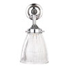 Fisher Bathroom Wall Light With Eliot Arm in Nickel
