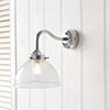 Hartley Bathroom Wall Light With Blake Arm in Nickel
