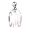 Clifton Fluted Bathroom Wall Light With Blake Arm in Nickel