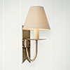 Single Cottage Wall Light in Antiqued Brass