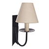 Single Cottage Wall Light in Matt Black