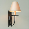 Single Cottage Wall Light in Matt Black