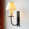 Single Cottage Wall Light in Matt Black