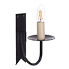 Single Cottage Wall Light in Matt Black