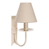 Single Cottage Wall Light in Plain Ivory