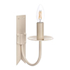 Single Cottage Wall Light in Plain Ivory