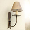 Single Cottage Wall Light in Polished