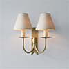 Double Cottage Wall Light in Old Gold