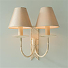 Double Cottage Wall Light in Old Ivory