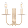 Double Cottage Wall Light in Plain Ivory