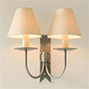 Double Cottage Wall Light in Polished