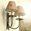 Double Cottage Wall Light in Polished