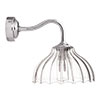 Octavia Fluted Bathroom Wall Light With Byron Arm in Nickel