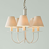 Five Arm Classic Pendant Light in Clay