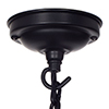 Five Arm Classic Pendant Light in Matt Black