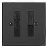 13amp Fused Switch Beeswax Bevelled Plate, Black Insert