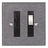 13amp Fused Switch Polished Bevelled Plate, Steel Insert