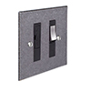 13amp Fused Switch Polished Bevelled Plate, Steel Insert