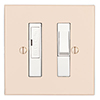 13amp Fused Switch Plain Ivory Bevelled Plate, White Insert