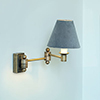 Hanson Wall Light in Antiqued Brass