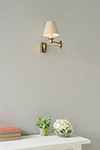 Hanson Wall Light in Antiqued Brass