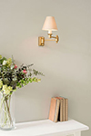 Hanson Wall Light in Old Gold