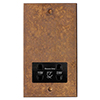 Shaver Socket with Antiqued Brass Bevelled Plate