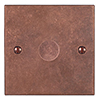 1 Gang Rotary Dimmer Heritage Copper Bevelled Plate