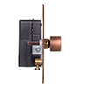 1 Gang Rotary Dimmer Heritage Copper Bevelled Plate