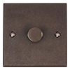 1 Gang Rotary Dimmer Polished Bevelled Plate