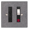 Fused Switch + Neon Polished Bevelled Plate, Steel Insert