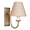 Single Gosford Wall Light in Antiqued Brass