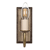 Single Gosford Wall Light in Antiqued Brass