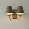 Double Gosford Wall Light in Antiqued Brass